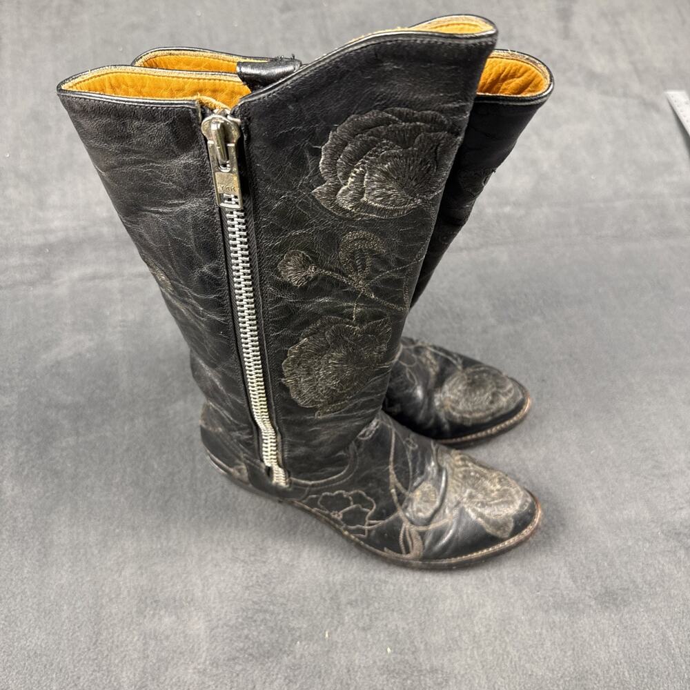 OLD GRINGO WOMENS COWBOY BOOTS EMBROIDERED LEATHER 7.5 B MADE IN MEXICO